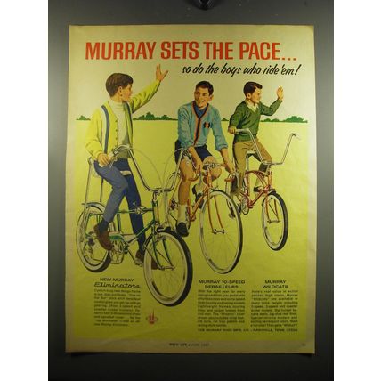 1967 Murray Bicycles Ad - Eliminator, 10-Speed Derailleurs and Wildcat