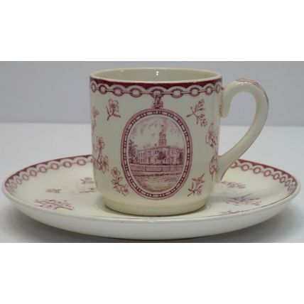 WEDGWOOD Etruria Resurgens City Council Atlanta 1942 TEA CUP SAUCER SET 5 of 48