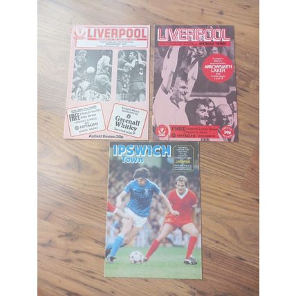 5 x Liverpool League Cup Semi Finals (Home & Away 1978-1982) ** FREE P&P **