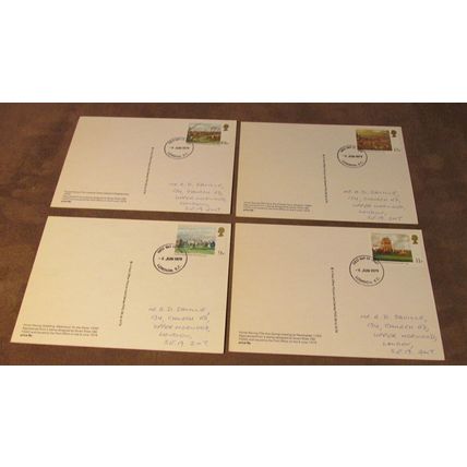 1979 GB PHQ First Day Cover Postcards - Horse Racing paintings