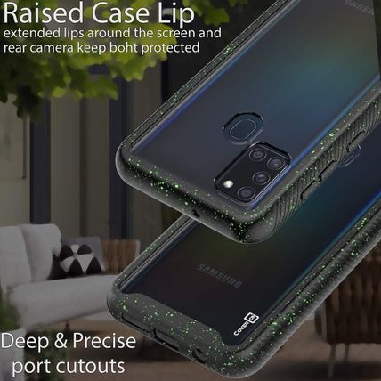 CoverON Samsung Galaxy A21s Case-SPOTTED GREEN-NEW-FAST SHIPPING