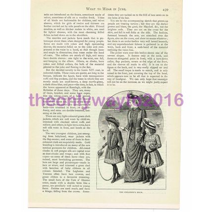 More Clothes for June, Victorian Ladies Fashion, Book Illustration, 1890