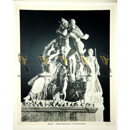 Naples, National Museum, Farnese Bull, Italy, Book Illustration (Print), 1899
