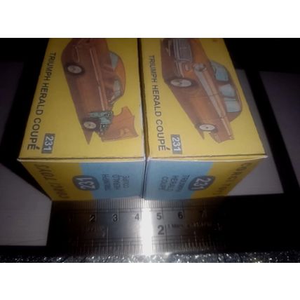 Corgi 231 Triumph Herald Coupe Reproduction /Replica Box