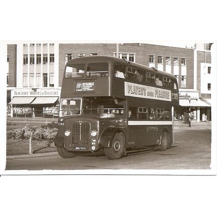 Black & White Photograph of South Wales Transport Co. Ltd. - JWN 909