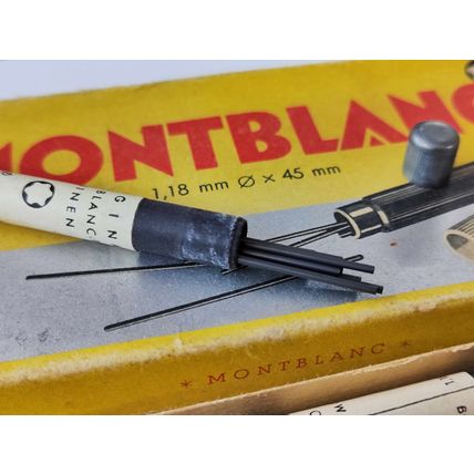 Vintage New Unused Black Lead Pencil Refills Montblanc 1,18 mm x 45 mm