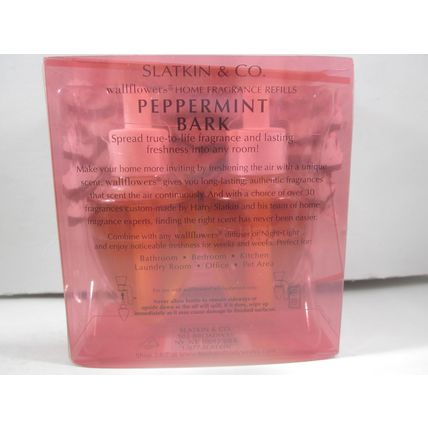 1 bx/2 bulbs Bath & Body Works Wallflower Refill Peppermint Bark
