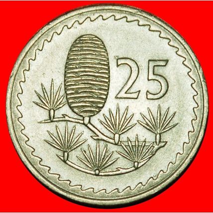 Ⰶ GREAT BRITAIN 1963-1982:CYPRUS★25 MILS 1972 CEDAR LEBANON★LOW START★NO RESERVE