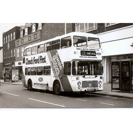 Black & White Photograph of Maidstone & District Motor Services Ltd. - BKE 855T
