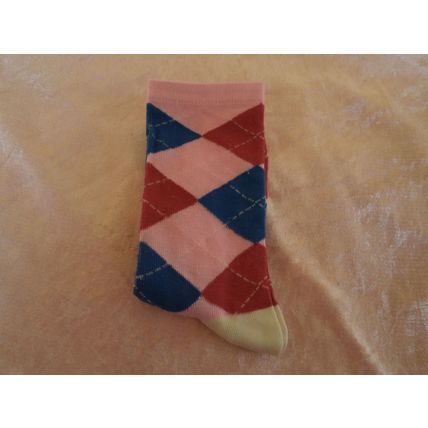 Pink/Blue & FRed Ladies Socks