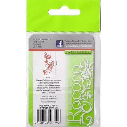 Tonic Studios. Branwen Briar Die Set. Die Cutting Cardmaking Scrapbooking Crafts