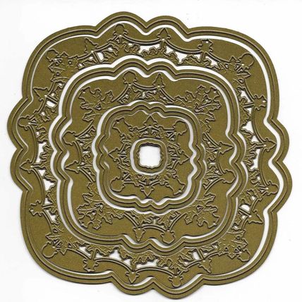 Couture. Festive Flourishes Collection Template 18586 Die Set. Die Cutting Craft