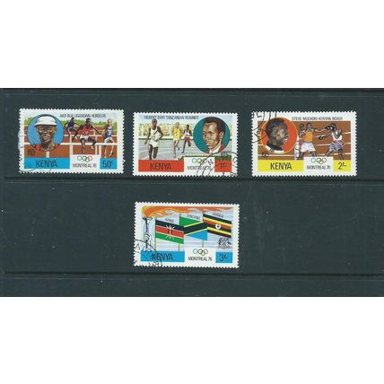 Kenya stamps sg61 sg 61 used fu 1976 set sport olympic games