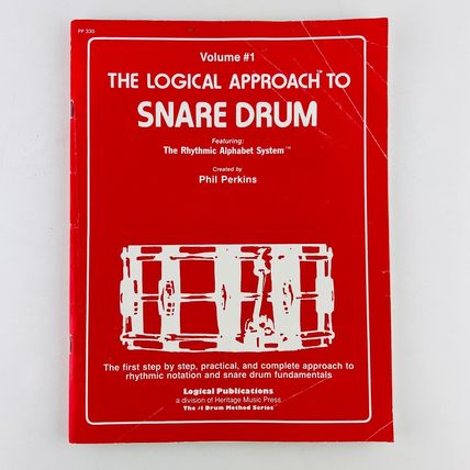 The Logical Approach to Snare Drum Volume 1 Phil Perkins Paperback Book