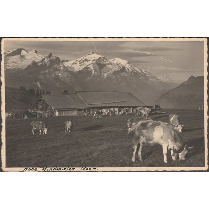 Hohe Windspielen, Gstaad, c.1930s - W Olivier Foto-AK