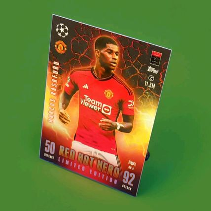 MARCUS RASHFORD RED HOT HERO - LTD EDITION TOPPS MATCH ATTAX EXTRA 2023/24 #RH4
