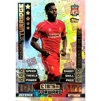 TOPPS MATCH ATTAX 2014 2015 DANIEL STURRIDGE 100 CLUB LIVERPOOL 14/15 #454