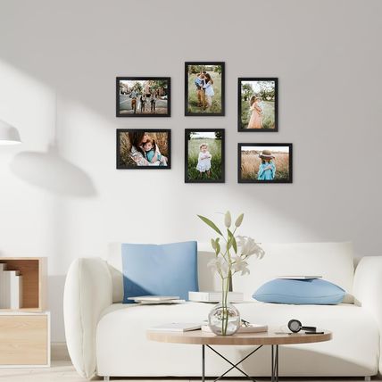 WIFTREY 5X7 Black Picture Frame Bulk 5 X 7 Photo Frames for Wall Hanging or Tabl
