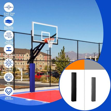 Square Pole Padding Basketball Pole Pads Deluxe Weatherproof Goal Padding Pole 2