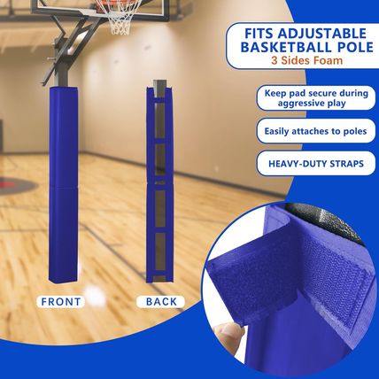 Square Pole Padding Basketball Pole Pads Deluxe Weatherproof Goal Padding Pole 2