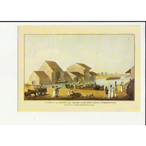 LONDON Paddington Grand Junction Canal Art Postcard by BWB