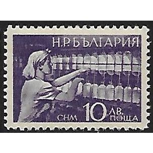 Mi 693 (**): 10 L. blue/chamois National Youth Movement, line perf. 10¾