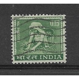 India.SG510 15p Plucking Tea.Fine Used.Apr19