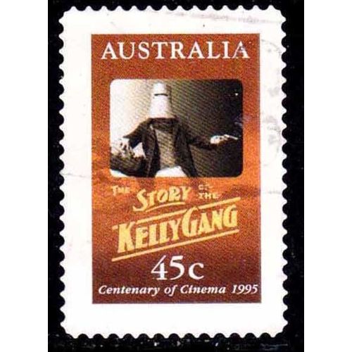 Australia 1995 Cinema 45c Used P&S Stamp.. Kelly Gang
