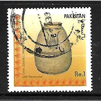 PAKISTAN 1989 ARCHAEOLOGICAL ARTEFACTS 1R JAR C 2300BC SG 768 FINE USED