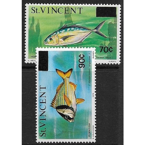 1976 SG 485/486 - MNH (**) - FISH