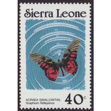 Sierra Leone 1987 SG 1030B UMM - Fauna/Insects/Butterflies (E-976-03)