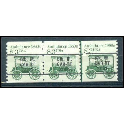 2128a 8.3c Ambulance Fine MNH Dry Gum PNC 1/3 Line Gap W1578