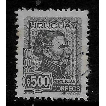 URUGUAY 1972 500p GREY GENERAL JOSE ARTIGAS SG 1526 FINE USED