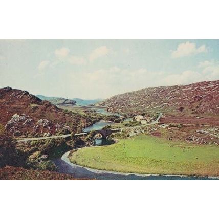 Laxford Bridge Sutherland Scotland 1970s Postcard