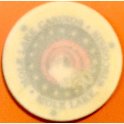 Mole Lake. 50¢ Casino Chip. Crandon, WI. X95.