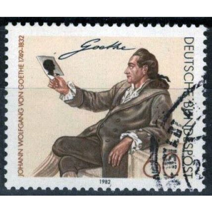 ZAYIX - 1982 Germany 1369 Used Goethe Poetry Poets 113022S109M