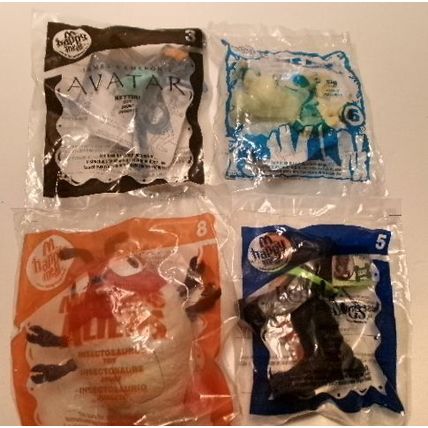 Lot of 4 2009 McDonalds Happy Meal Toys Mint in Bags