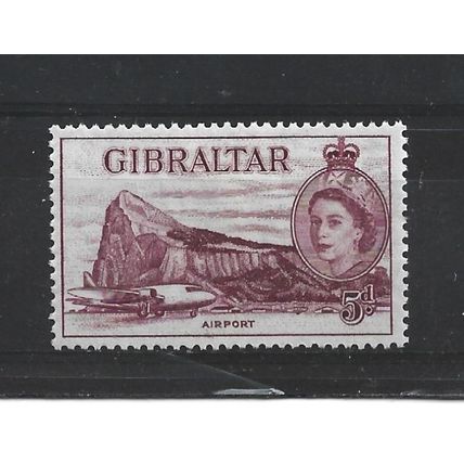 Gibraltar.SG152 5d Airport.Mounted Mint.Feb24