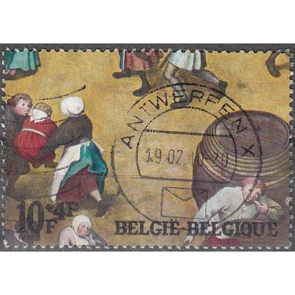 Belgique 1967 Michel 1498 O Cote (2008) 0.75 € Jeux d'enfants par Pierre Bruegel