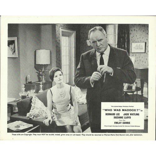 WHO WAS MADDOX? (Edgar Wallace Series) Bernard Lee 1964 F-O-H Stills Set (8)