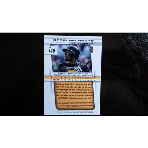 2013 Panini Prizm Card # 146 Starling Marte Mint (9) Pittsburgh Pirates