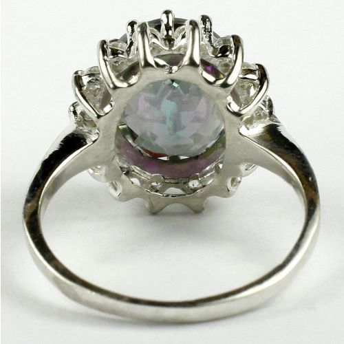 Mystic Fire Topaz, 925 Sterling Silver Ring, SR283