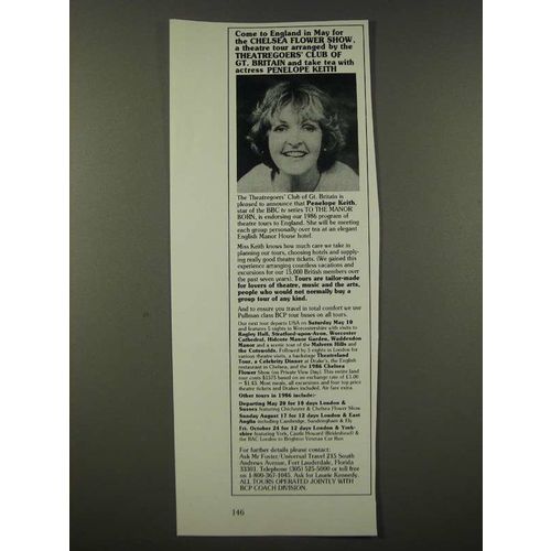 1986 Chelsea Flower Show Ad - Penelope Keith