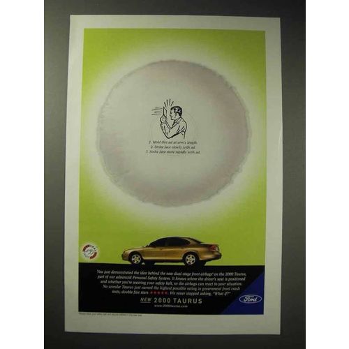 2000 Ford Taurus Car Ad - Hold This at Arm's Length