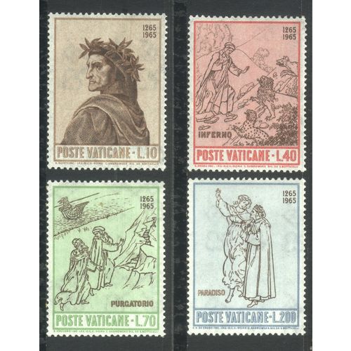 Vatican City 1965 - SG454/7 - 700th Anniversary Of Dante's Birth set - MNH