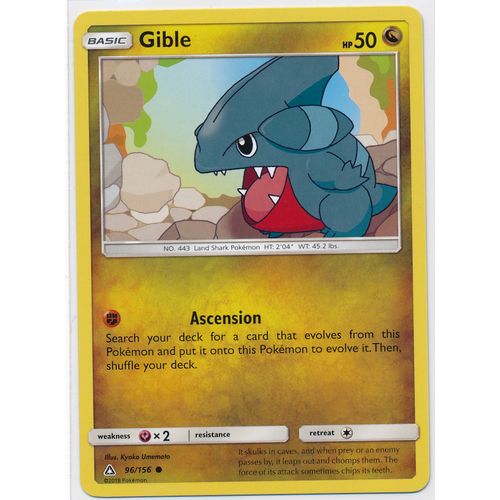 Pokemon Sun & Moon Ultra Prism 96/156 Gible