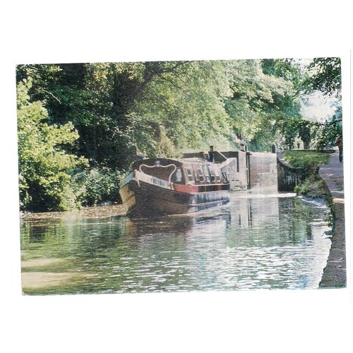 SHROPSHIRE UNION CANAL, used postcard by Judges 1990 pm /
