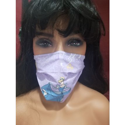 Cloth Face Mask - Silver/Copper Filters- Disney Princess