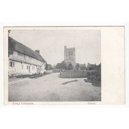 St Mary's Church Approach Long Crendon Postcard Buckinghamshire