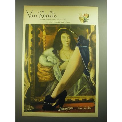 1945 Van Raalte Stockings Advertisement - Because you love nice things
